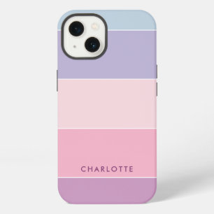 Color Block Pastel Colors Stripes iPhone 13 Case