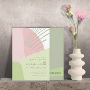 Color Block Wedding Spring ID740 Invitation
