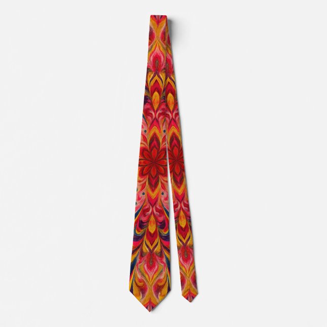 Color Burst Kaleidoscope Tie (Front)