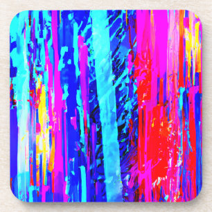 Color Bursting Pattern Coaster