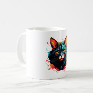 COLOR CAT COFFEE MUG