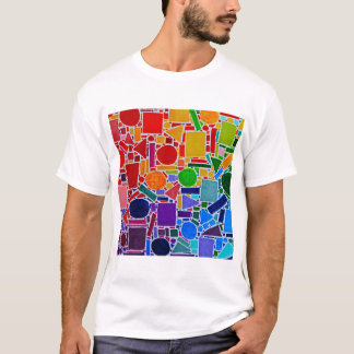 Color Chart Rainbow Collage. Modern Abstract Art T-Shirt