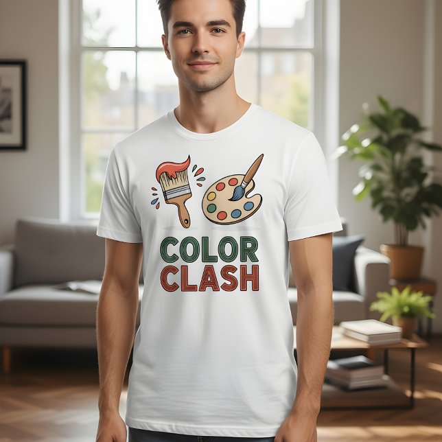 Color Clash – Vibrant Artist Palette design T-Shirt (Creator Uploaded)