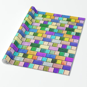 Color Combo Tiles Wrapping Paper