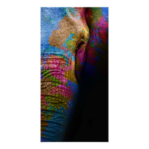 Color Elephant - Poster