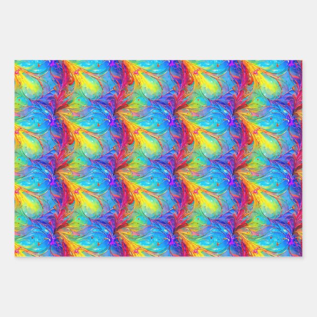 Color Explosion 2 Wrapping Paper Sheet (Front)