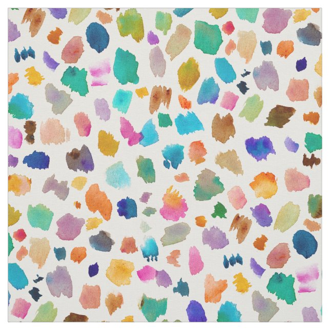 COLOR FLAKES Brush Strokes Fabric (Swatch)