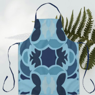 Color Fun Blue Collage Apron