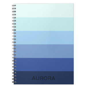 Color Gradient Back to School - Custom Name Notebook