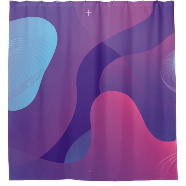 Color gradient background design. Abstract geometr Shower Curtain (Front)