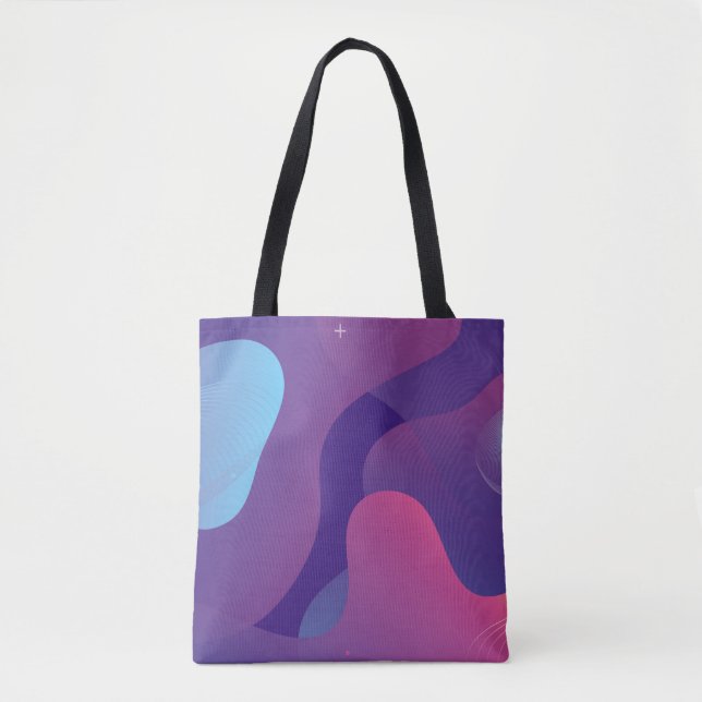 Color gradient background design. Abstract geometr Tote Bag (Front)