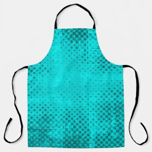 Color grunge turquoise background. Halftone elemen Apron