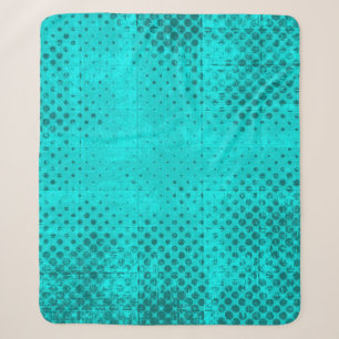 Color grunge turquoise background. Halftone elemen Sherpa Blanket