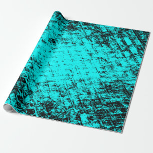 Color grunge turquoise background. Halftone elemen Wrapping Paper