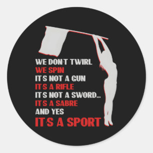 Color Guard Band Marching Classic Round Sticker