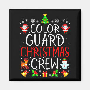 Color Guard Christmas Crew Matching Xmas Magnet