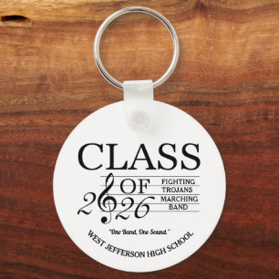 COLOR GUARD Class of 2026 Marching Band Keychain