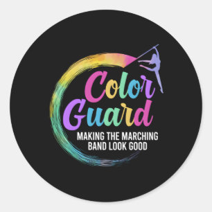 Color Guard Team Color Guard Member Classic Round Sticker