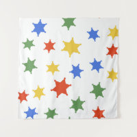 Color Hexagram sheriff icon isolated seamless patt
