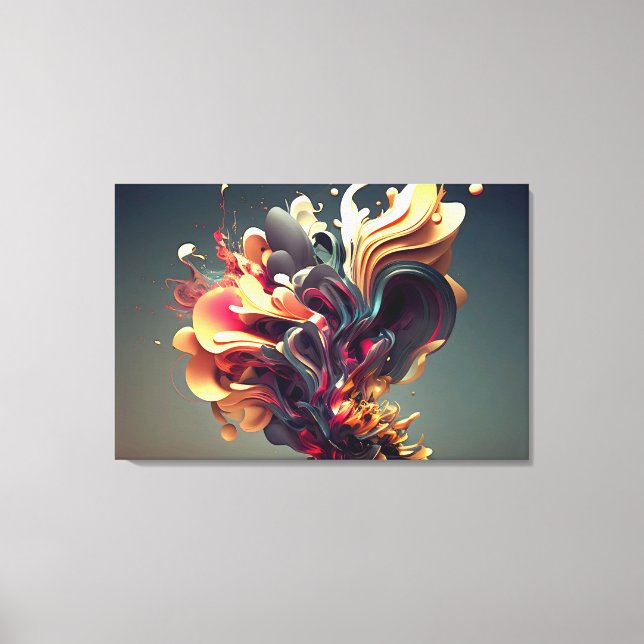 Color inspiration canvas print (Front)
