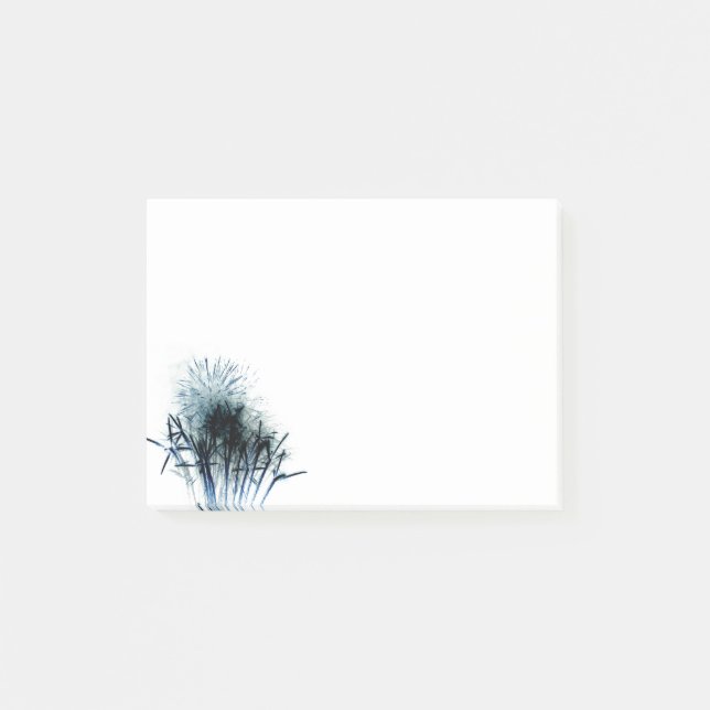Color Inverted Fireworks Patriotic Celebration Post-it Notes (Front)