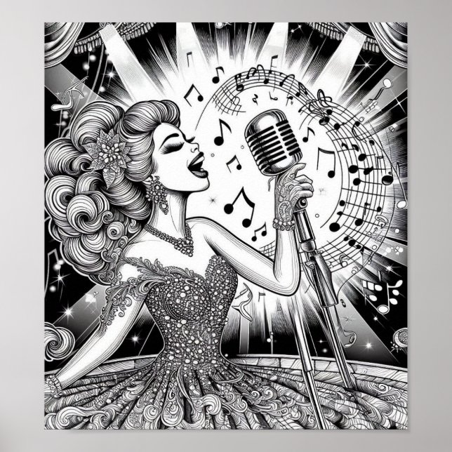 COLOR IT YOURSELF! Adult Coloring Book Poster (Front)