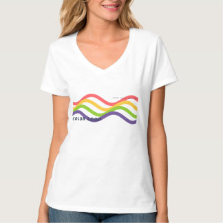 Color Loop Wavy Rainbow Abstract T-Shirt