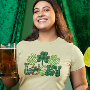 Color Lucky St Patricks Day women T-Shirt