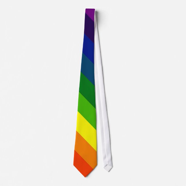 COLOR ME A RAINBOW (a colourful striped design) ~ Tie (Front)