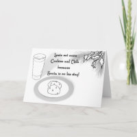 COLOR ME Cards! "Milk & Cookies Christmas"