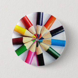 COLOR ME HAPPY 6 CM ROUND BADGE