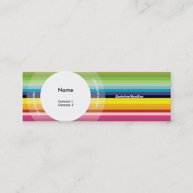 COLOR MINI BUSINESS CARD (Front)