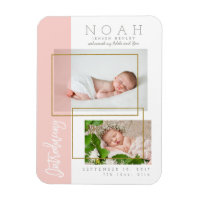 COLOR PANELS BIRTH ANNOUNCEMENT