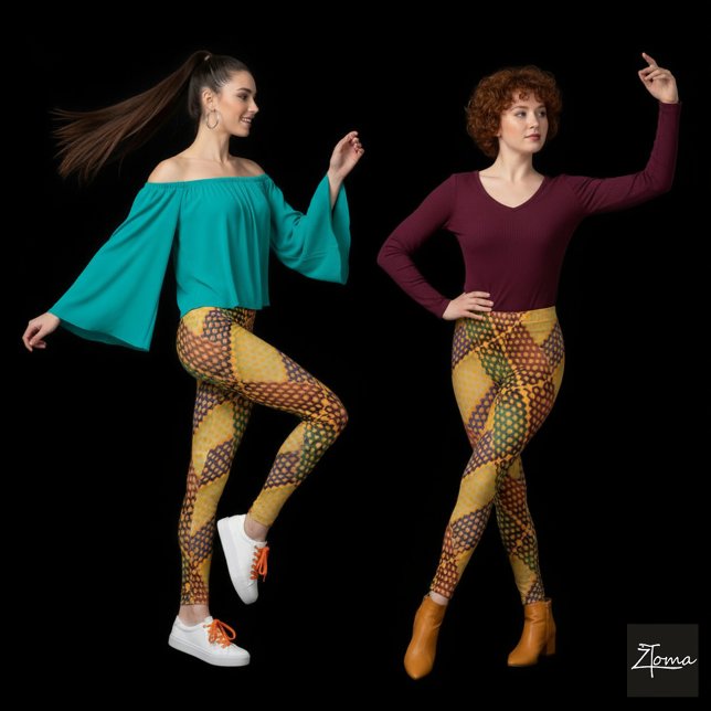 COLOR PATTERN  LEGGINGS (Creator Uploaded)