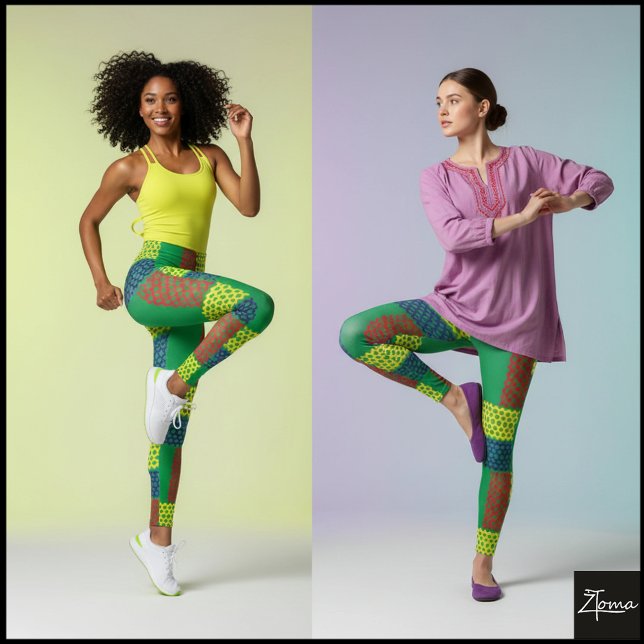 COLOR PATTERN  LEGGINGS (Creator Uploaded)