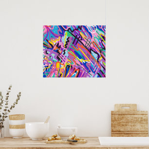 Color Play Abstract Art Poster