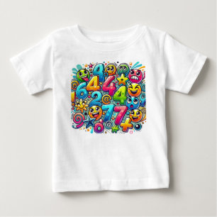 Color pop Digits 2026 – Emoji Math Madness Baby T-Shirt