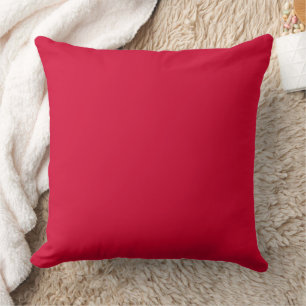 Color Solid Cherry Red Cushion