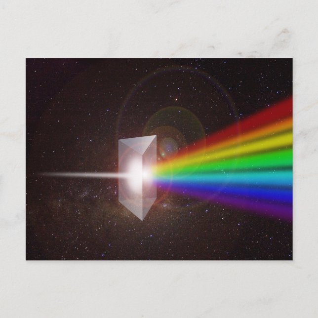 Color Spectrum Space Prism Postcard (Front)