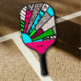 Color Splash Fanburst Personalized Pickleball Paddle