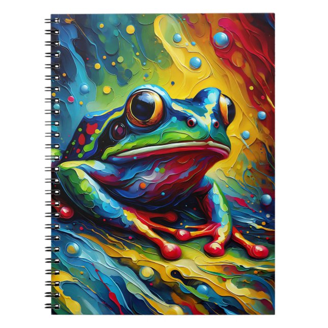 Color Splash Frog Notebook (Front)