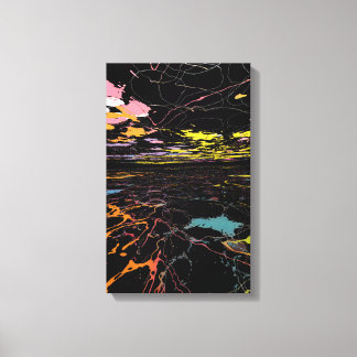 Color Splatter on the Horizon Canvas Print