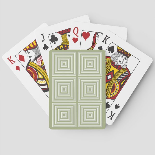 COLOR SQUARES custom playing cards (Back)