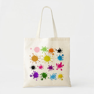 color stained canvas bag