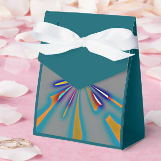Color Starburst on Grey Favour Box
