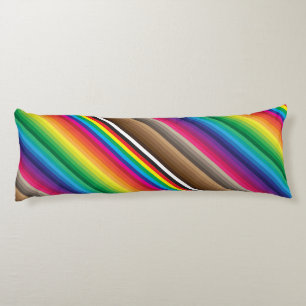 color swatch rainbow body cushion