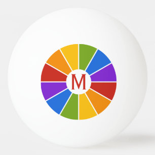 Color Wheel / Rays custom ping pong balls