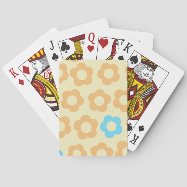 Color yellow cute playing cards (Back)