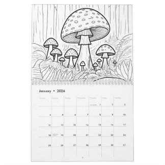 Color your own  calendar