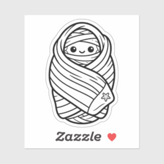 Color Your Own Kawaii Beach Mummy Starfish